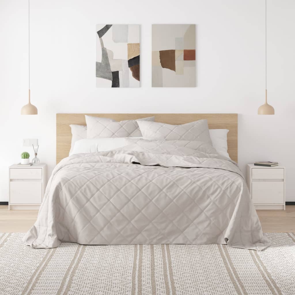 Noćni ormarić bijeli 40 x 31 x 50 cm od masivne borovine