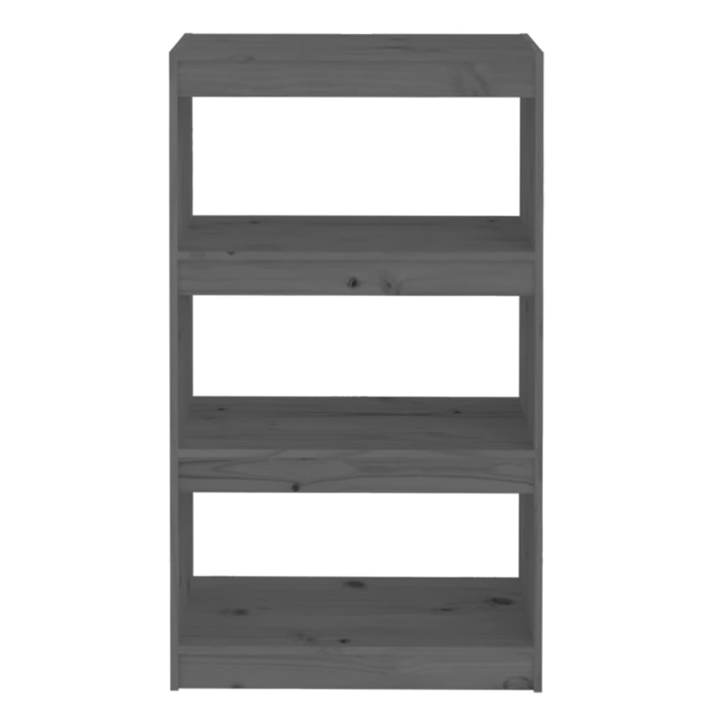 Ormarić za knjige / pregrada sivi 60x30x103,5 cm od borovine