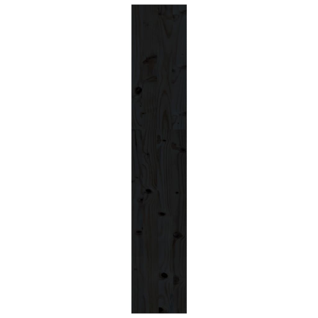 Ormarić za knjige / sobna pregrada crni 80x30x167,4 cm borovina