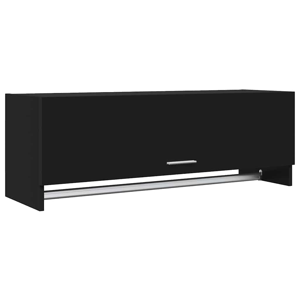 Ormar crni 100 x 32,5 x 35 cm od konstruiranog drva