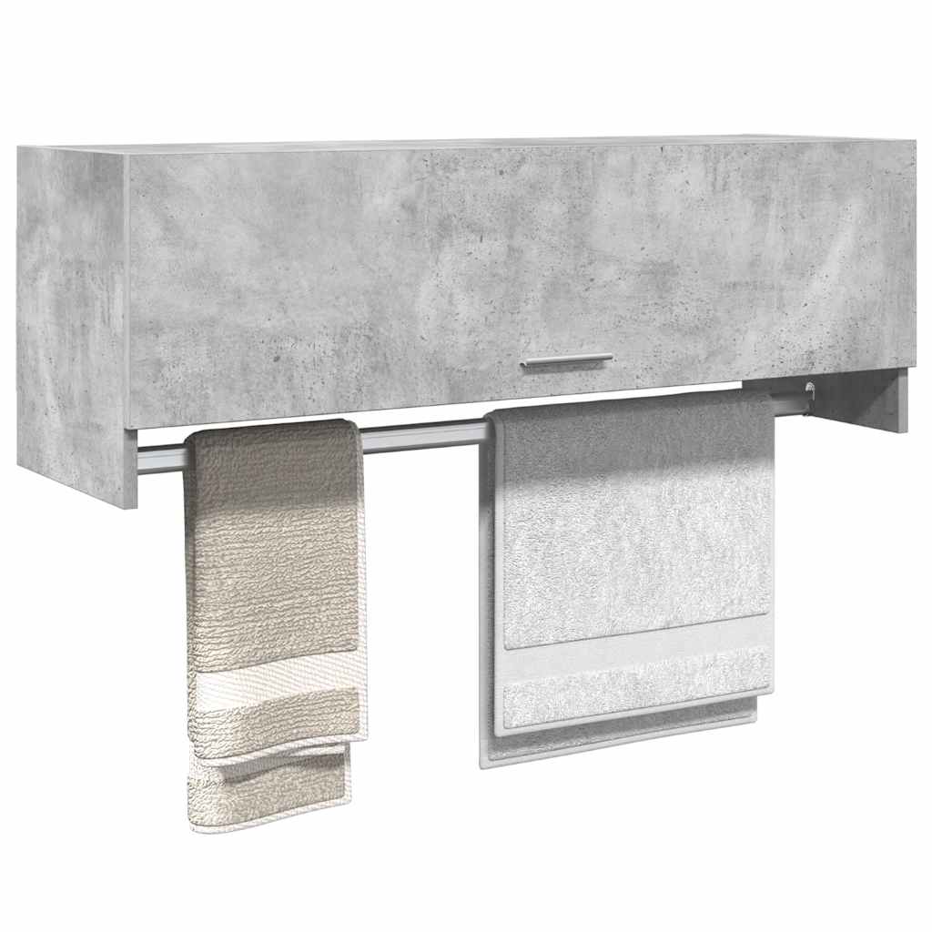 Ormar siva boja betona 100 x 32,5 x 35 cm konstruirano drvo