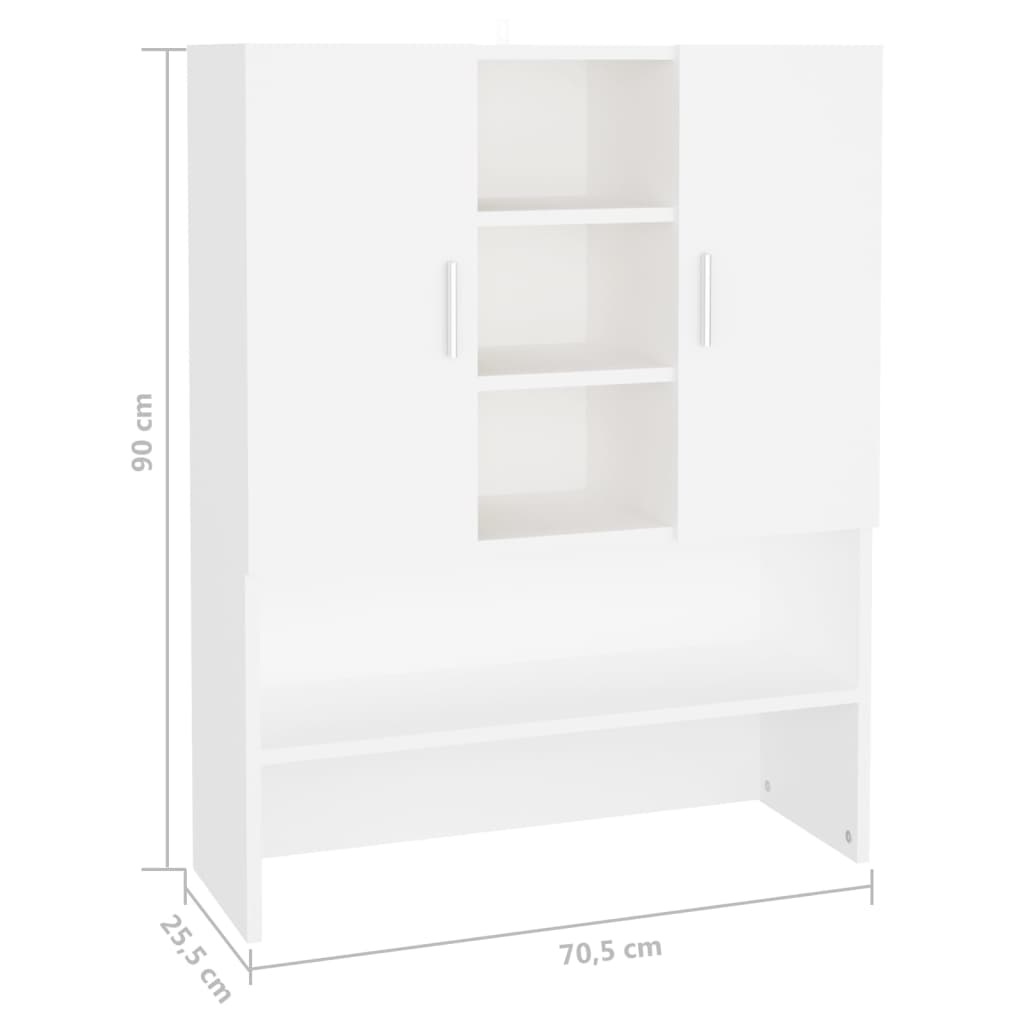 Ormarić za perilicu rublja bijeli 70,5 x 25,5 x 90 cm