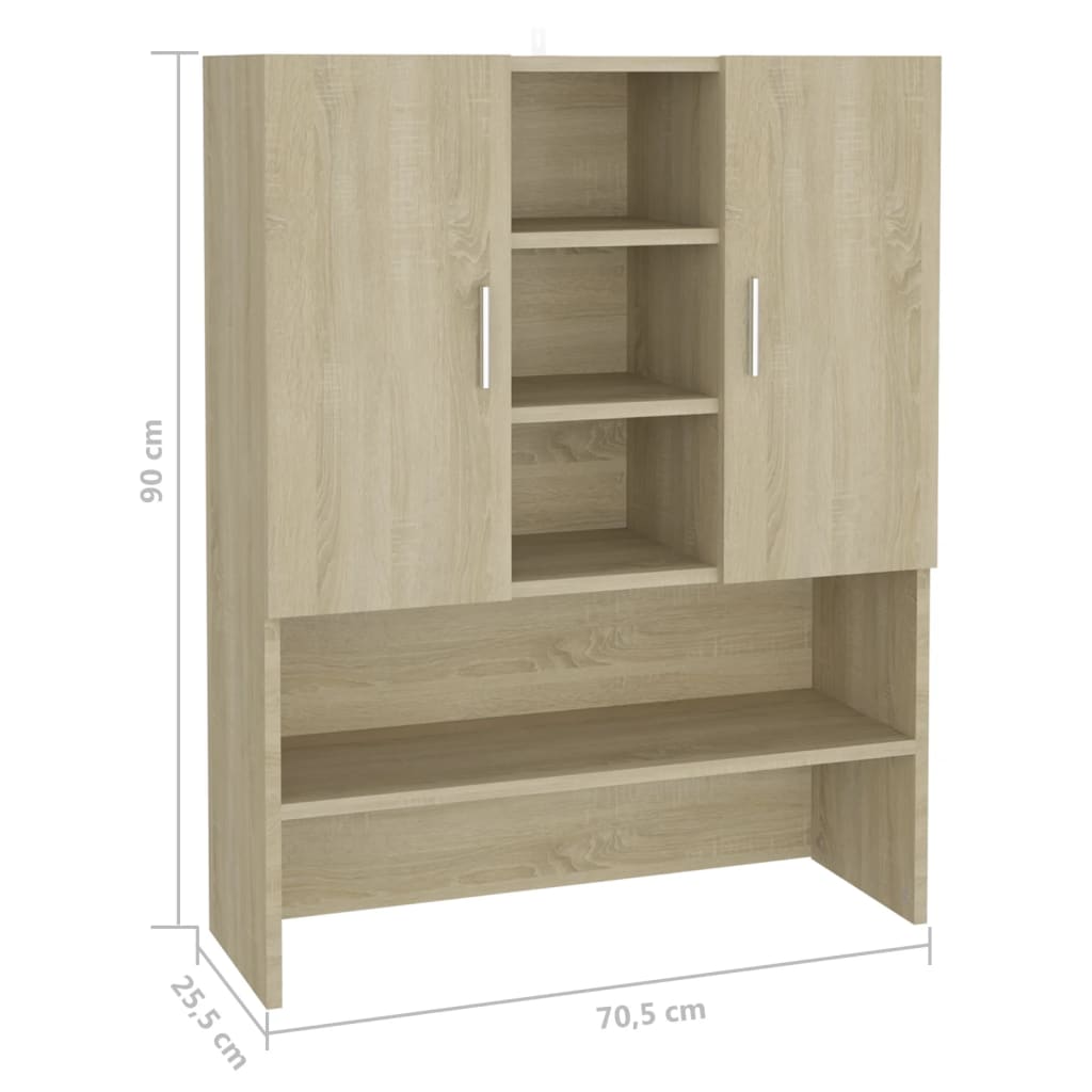 Ormarić za perilicu rublja boja hrasta sonome 70,5x25,5x90 cm