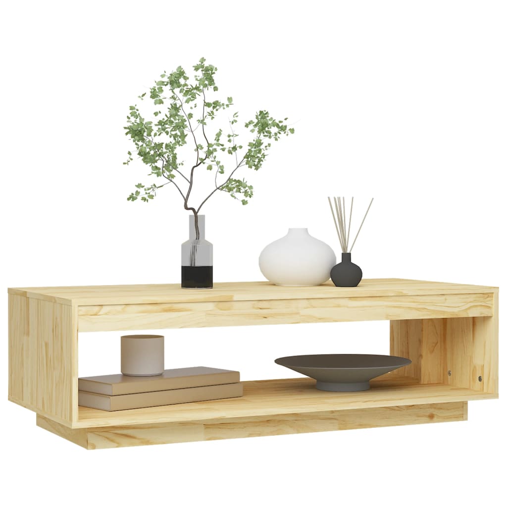 Stolić za kavu 110 x 50 x 33,5 cm od masivne borovine