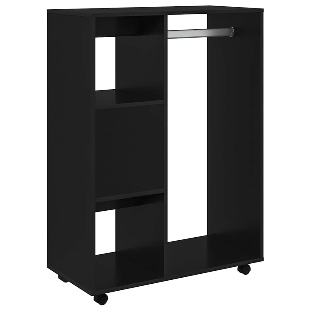 Ormar crni 80 x 40 x 110 cm od konstruiranog drva