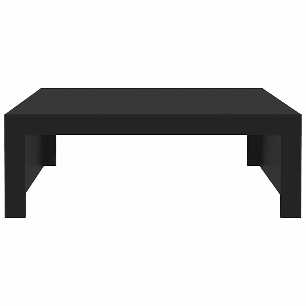 Stolić za kavu crni 100 x 100 x 35 cm od konstruiranog drva