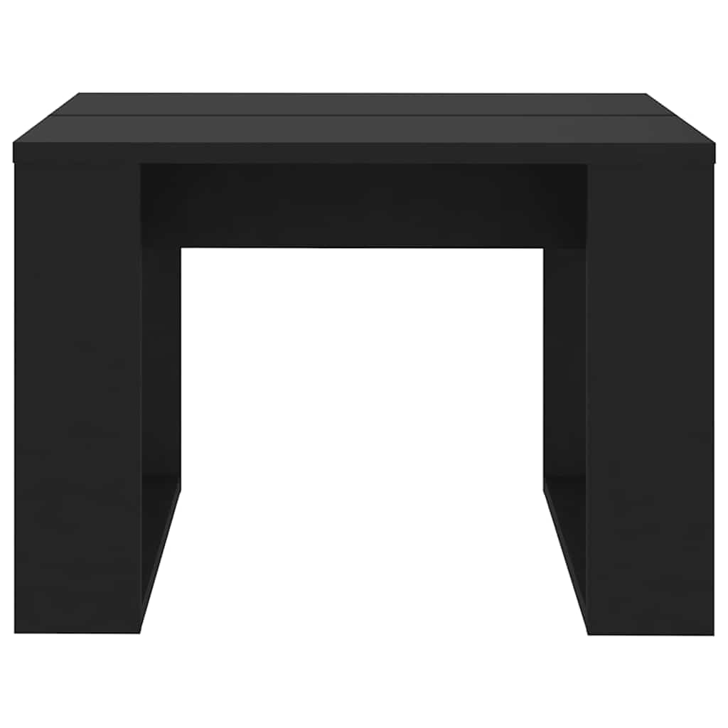 Bočni stolić crni 50 x 50 x 35 cm od konstruiranog drva