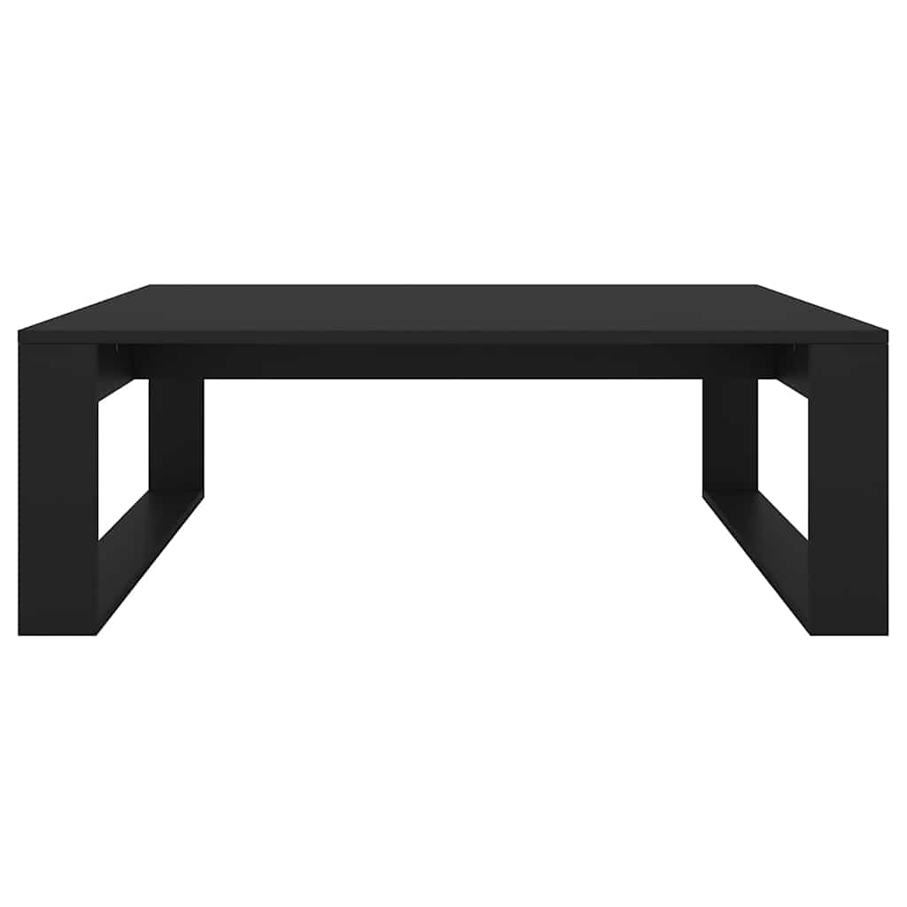Stolić za kavu crni 100 x 100 x 35 cm od konstruiranog drva
