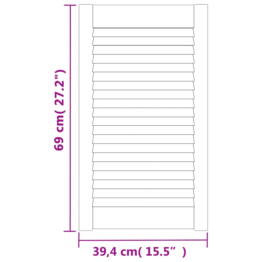 Vrata za ormarić rešetkasti dizajn 69 x 39,4 cm od borovine