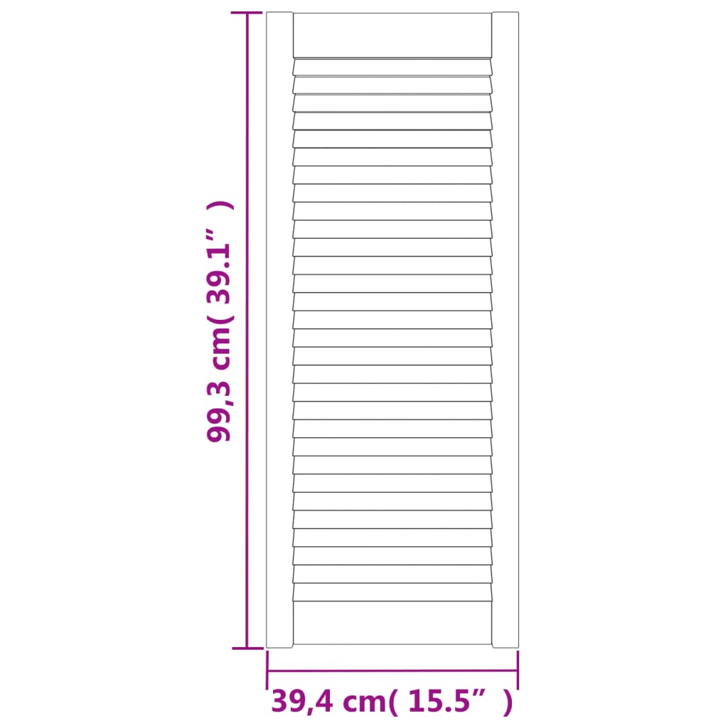 Vrata za ormarić rešetkasti dizajn 4 kom 99,3x39,4 cm borovina
