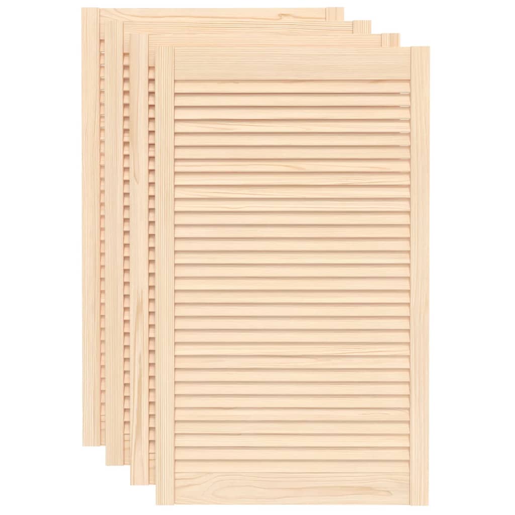 Vrata za ormarić rešetkasti dizajn 4 kom 99,3x59,4 cm borovina