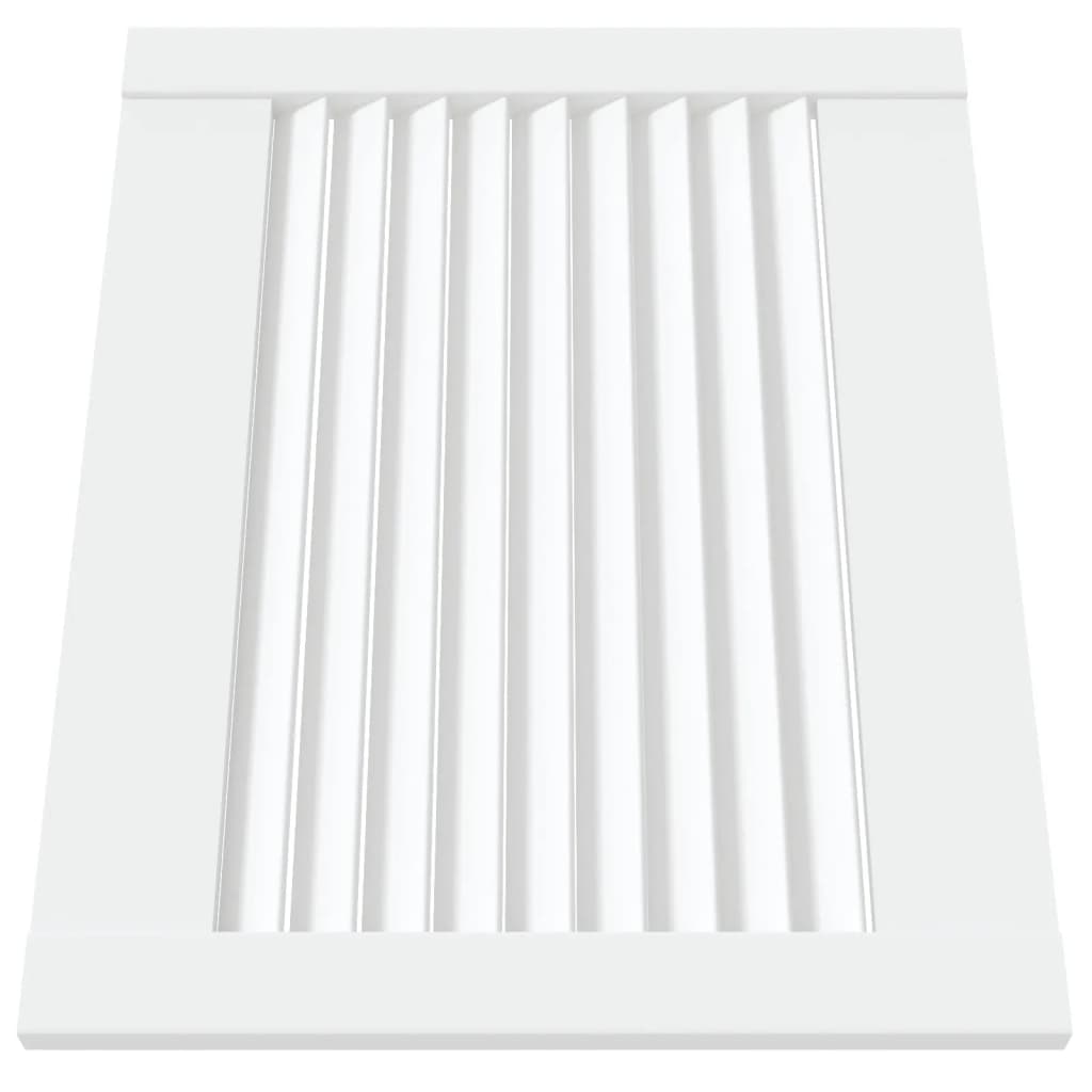 Vrata za ormarić rešetkasta 4 kom bijela 39,5x49,4 cm borovina