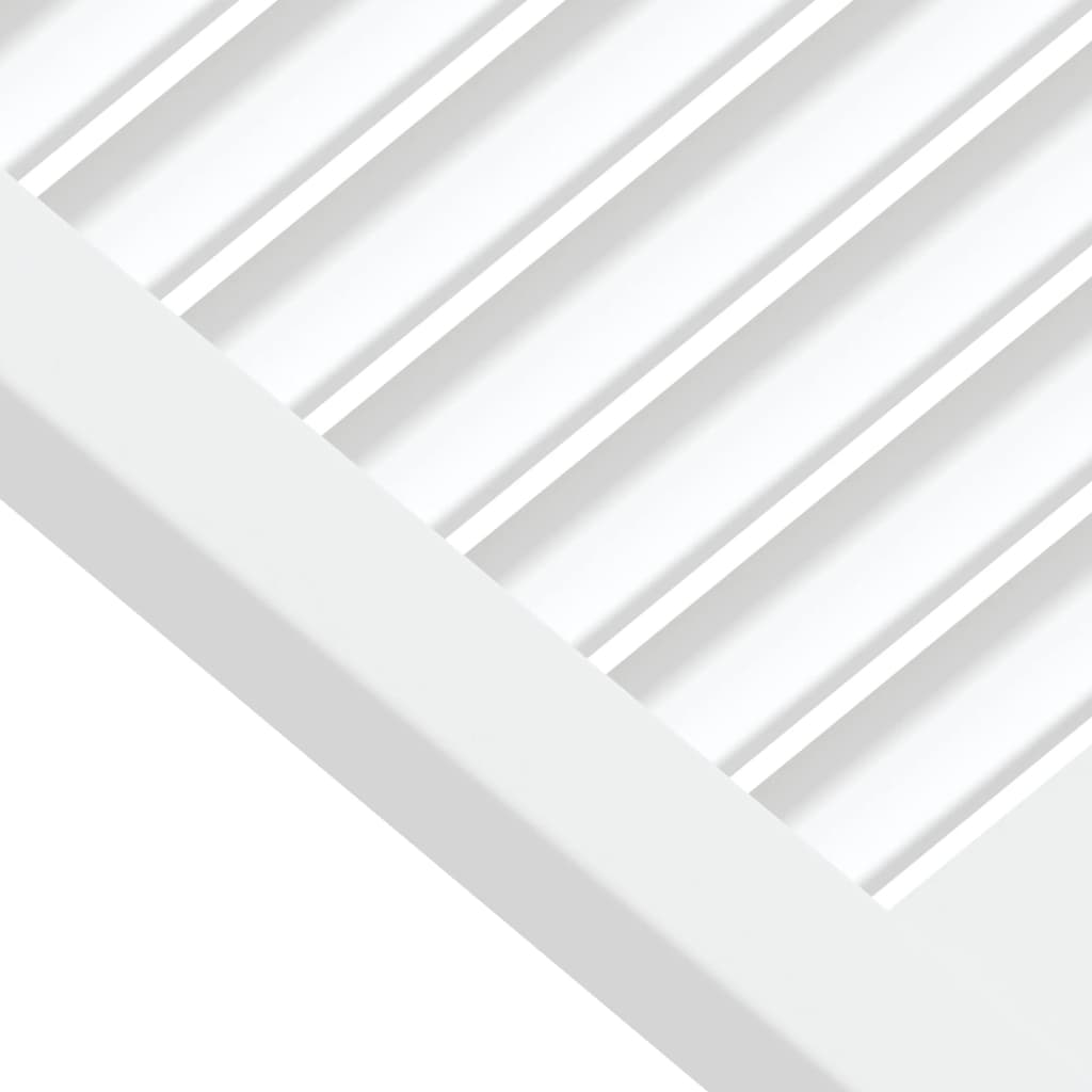 Vrata za ormarić rešetkasti dizajn bijela 39,5x59,4 cm borovina
