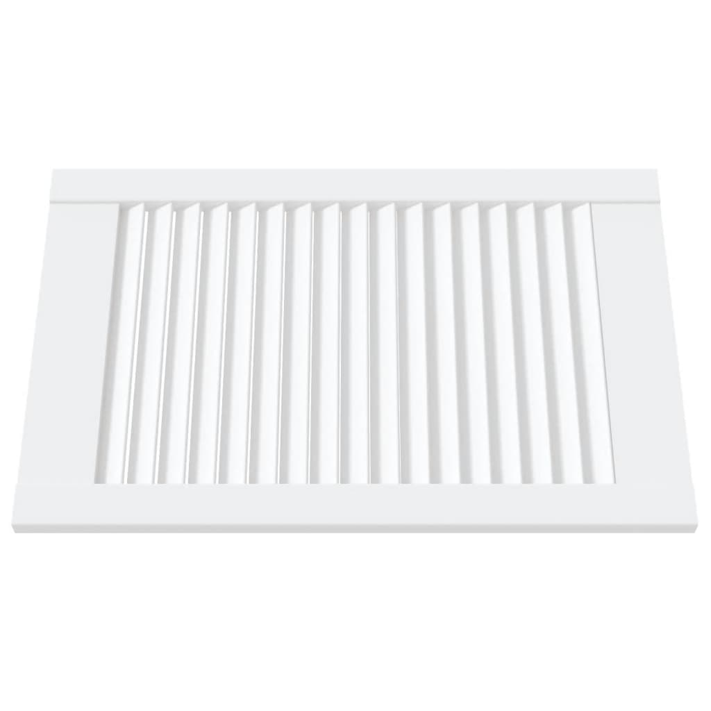 Vrata za ormarić rešetkasta 4 kom bijela 61,5x39,4 cm borovina