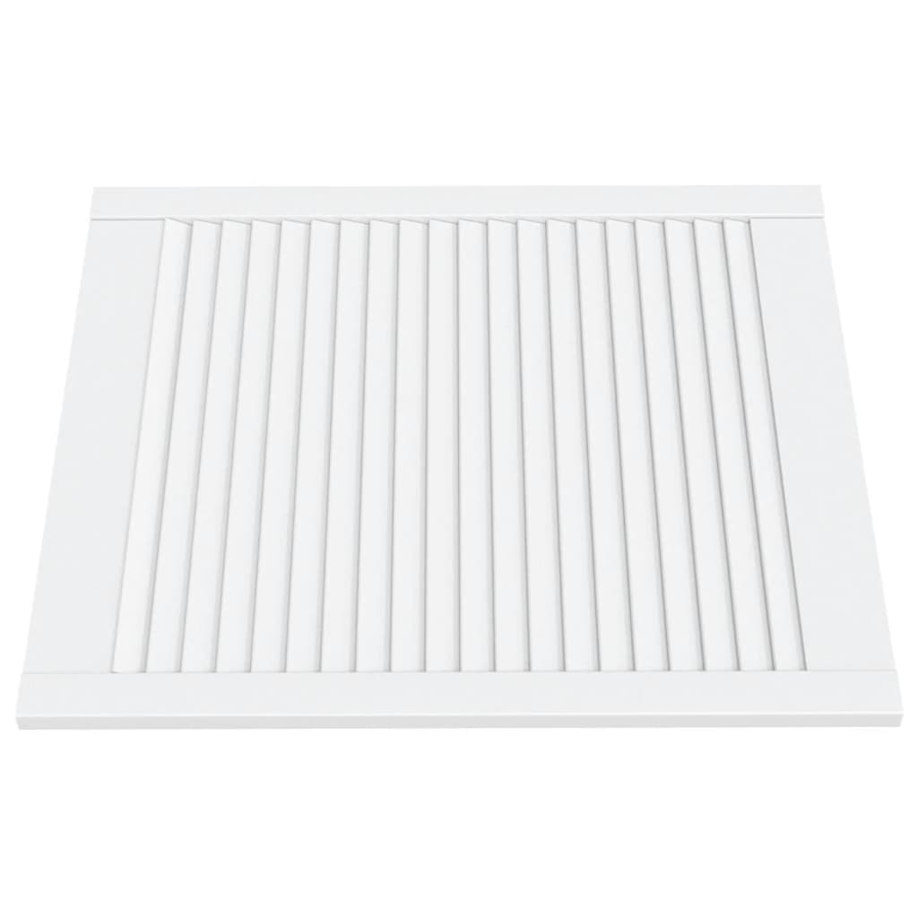 Vrata za ormarić rešetkasta 2 kom bijela 69 x 59,4 cm borovina