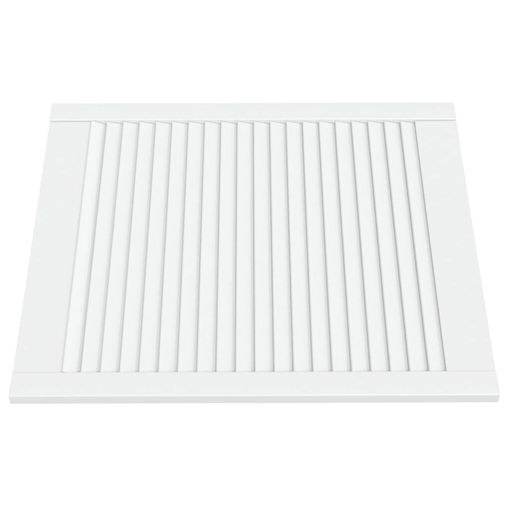 Vrata za ormarić rešetkasta 4 kom bijela 69 x 59,4 cm borovina