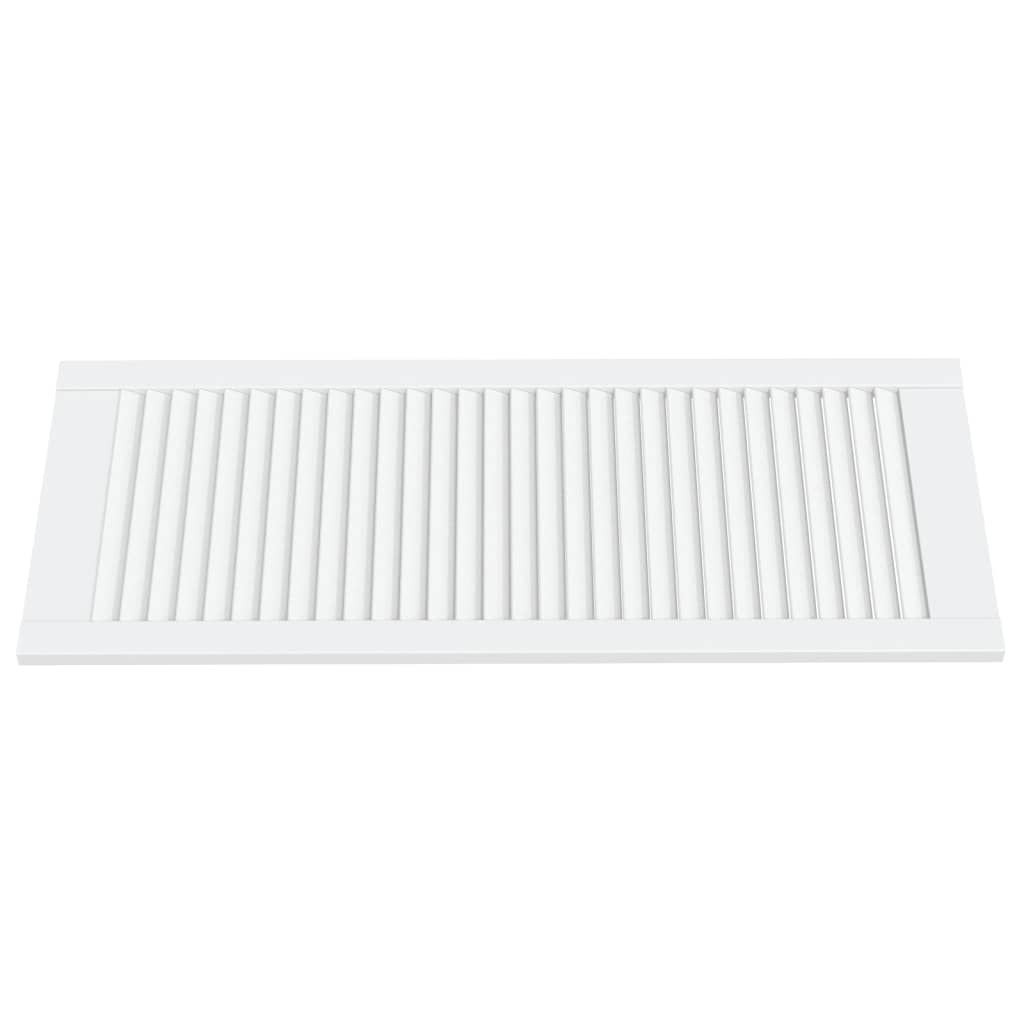 Vrata za ormarić rešetkasta 4 kom bijela 99,3x39,4 cm borovina
