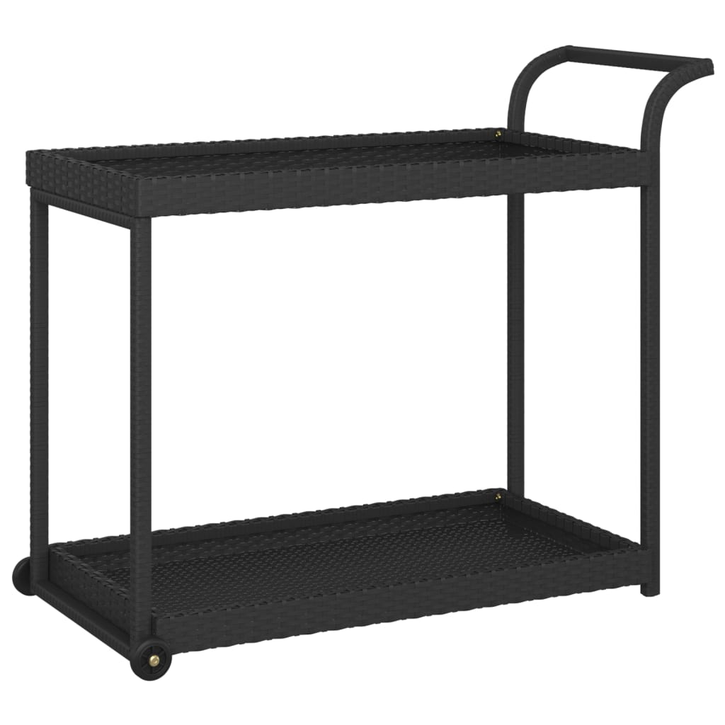 Barska kolica crna 100 x 45 x 83 cm od poliratana