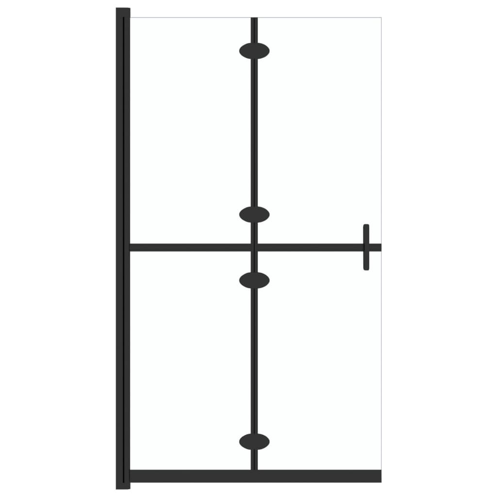 Sklopiva pregrada za tuširanje prozirna ESG staklo 80 x 190 cm