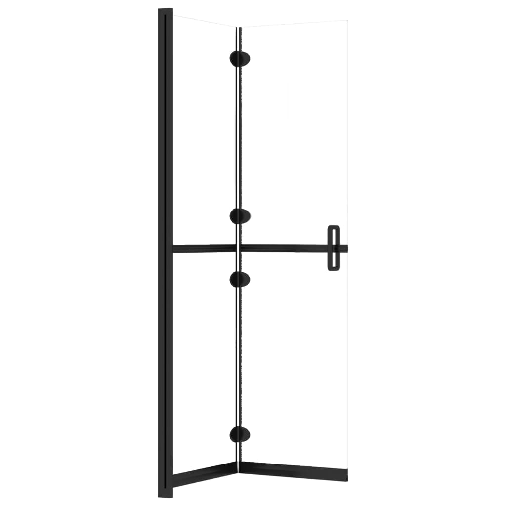 Sklopiva pregrada za tuširanje prozirna ESG staklo 110 x 190 cm