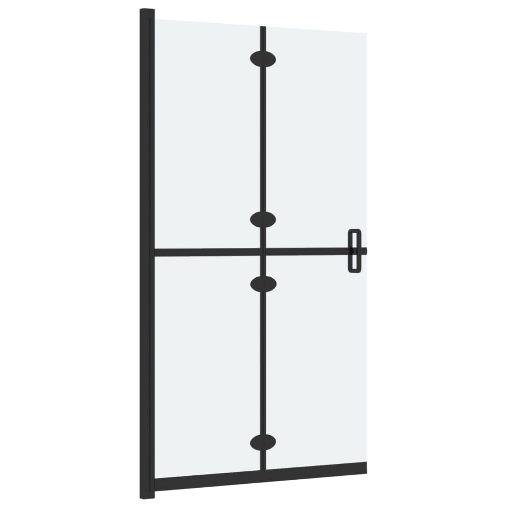 Sklopiva pregrada za tuširanje matirano ESG staklo 80 x 190 cm