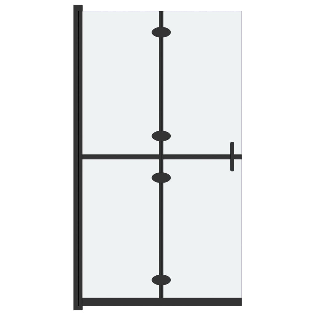 Sklopiva pregrada za tuširanje matirano staklo ESG 120 x 190 cm