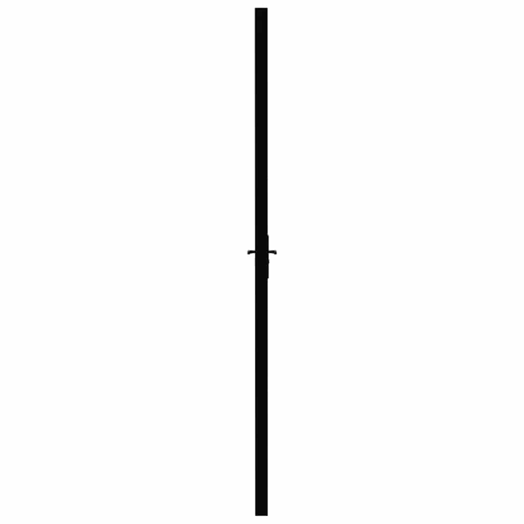 Sobna vrata od stakla ESG i aluminija 93 x 201,5 cm crna
