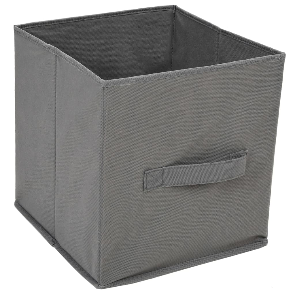 Ormarić za pohranu s 3 platnene ladice sivi 34x34x101 cm čelik