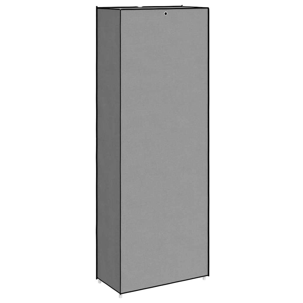 Ormarić za cipele sivi 60 x 30 x 166 cm od tkanine