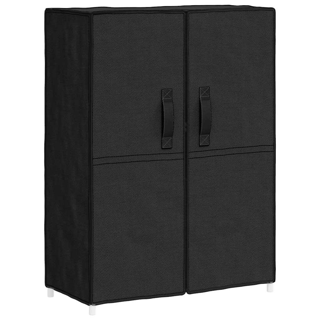 Ormarić za cipele crni 60 x 28 x 90 cm od tkanine