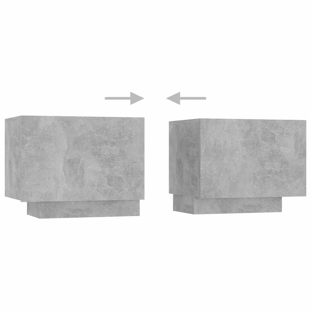 TV ormarić s LED svjetlima siva boja betona 180 x 35 x 40 cm