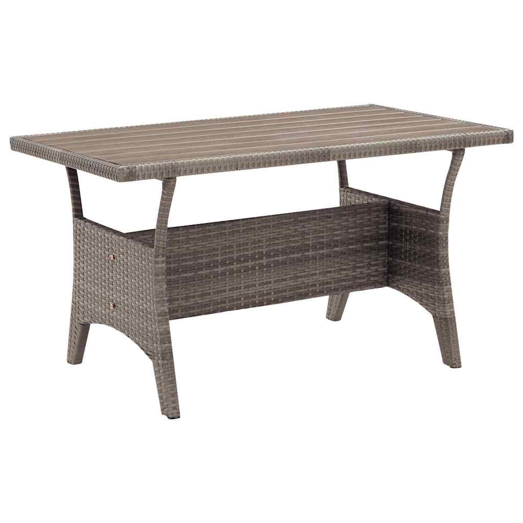 Vrtni stol sivi 120 x 70 x 66 cm od poliratana
