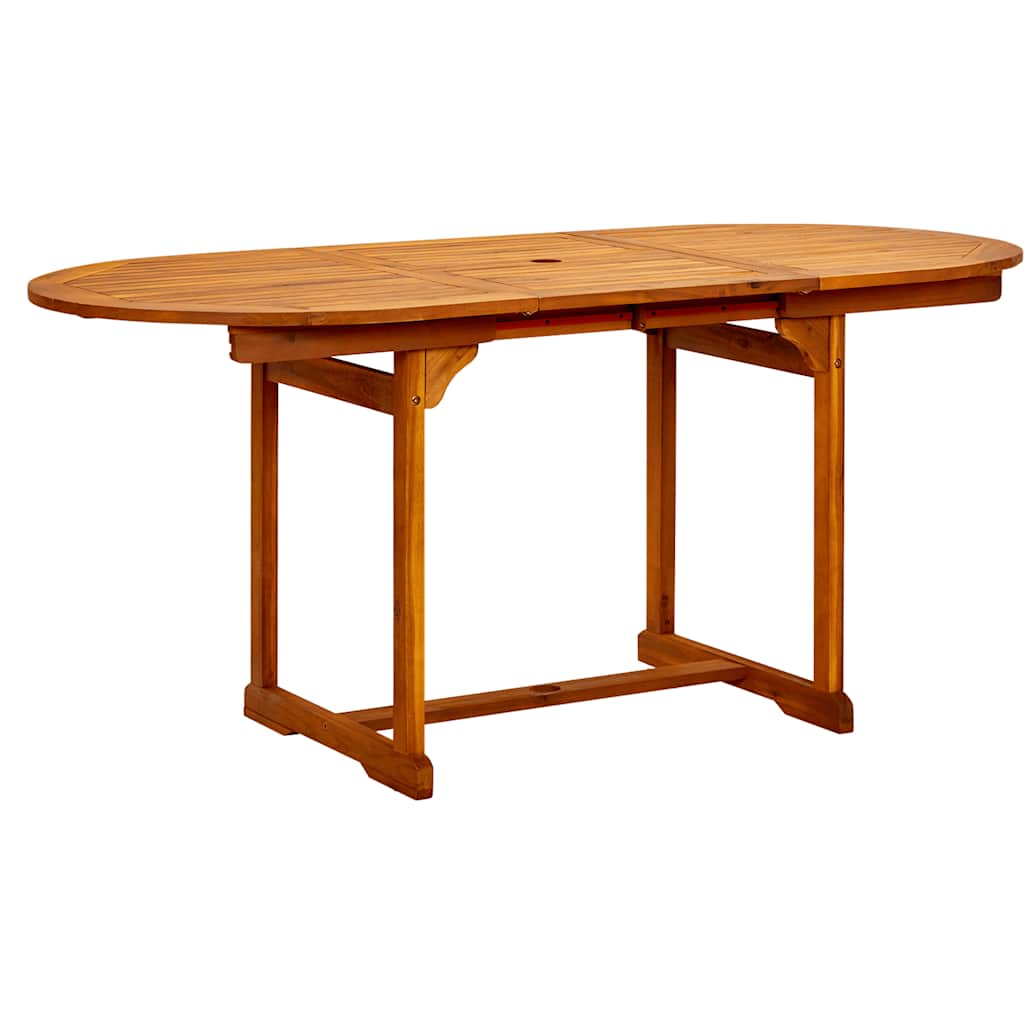 Vrtni blagovaonski stol (120-170) x 80 x 75 cm od drva bagrema