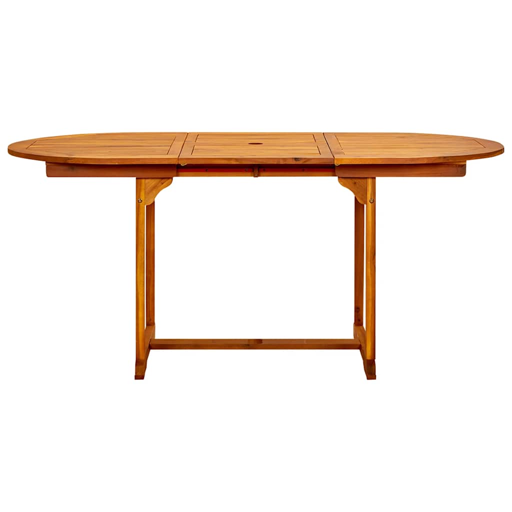 Vrtni blagovaonski stol (120-170) x 80 x 75 cm od drva bagrema