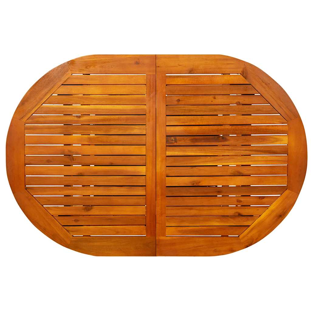 Vrtni blagovaonski stol (120-170) x 80 x 75 cm od drva bagrema
