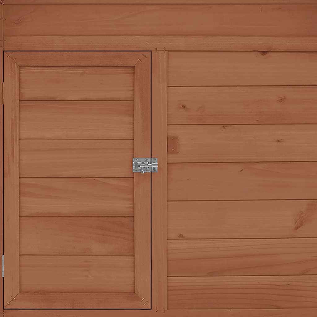Kokošinjac boja kave i bijela 150x96x110 cm od masivne jelovine