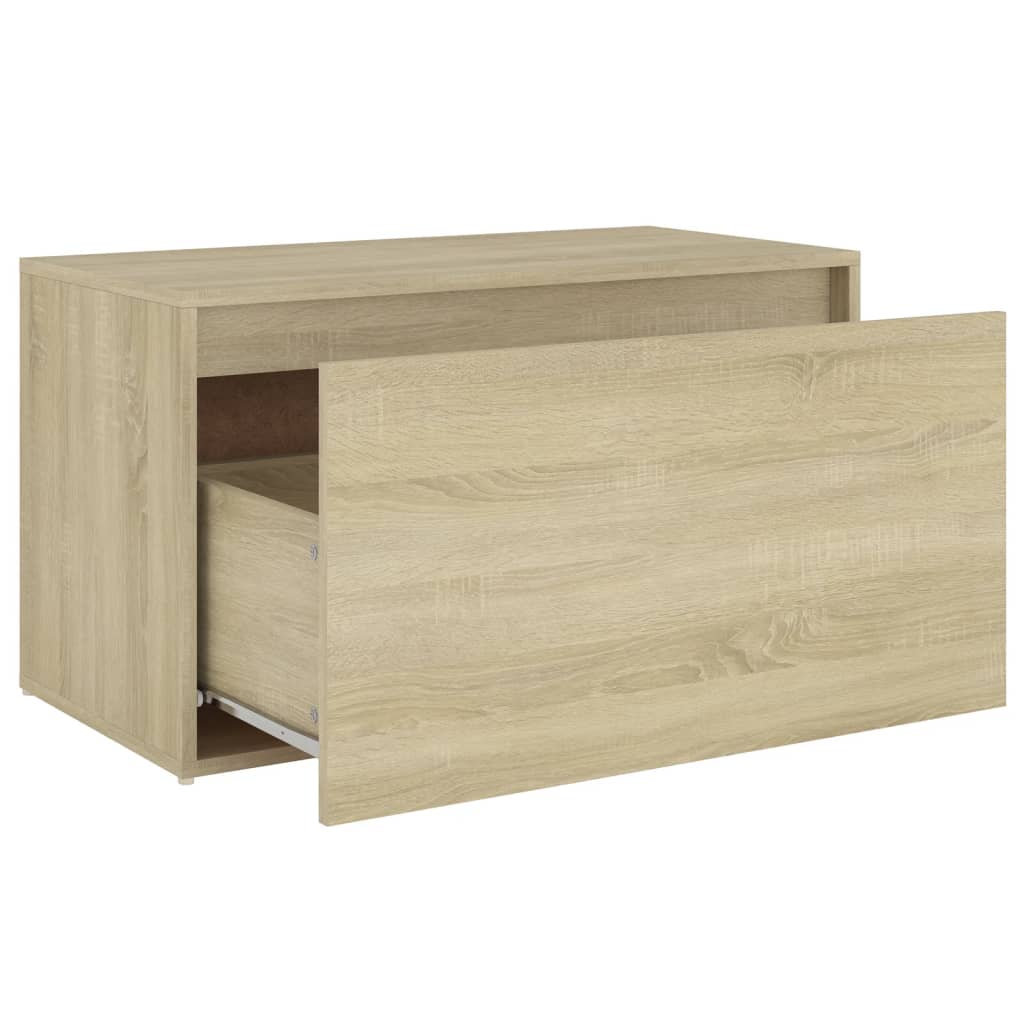 Klupa za hodnik 80 x 40 x 45 cm boja hrasta konstruirano drvo