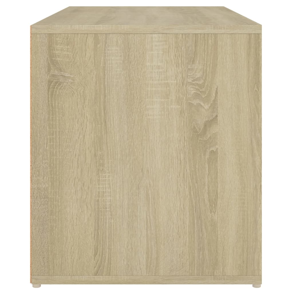 Klupa za hodnik 80 x 40 x 45 cm boja hrasta konstruirano drvo