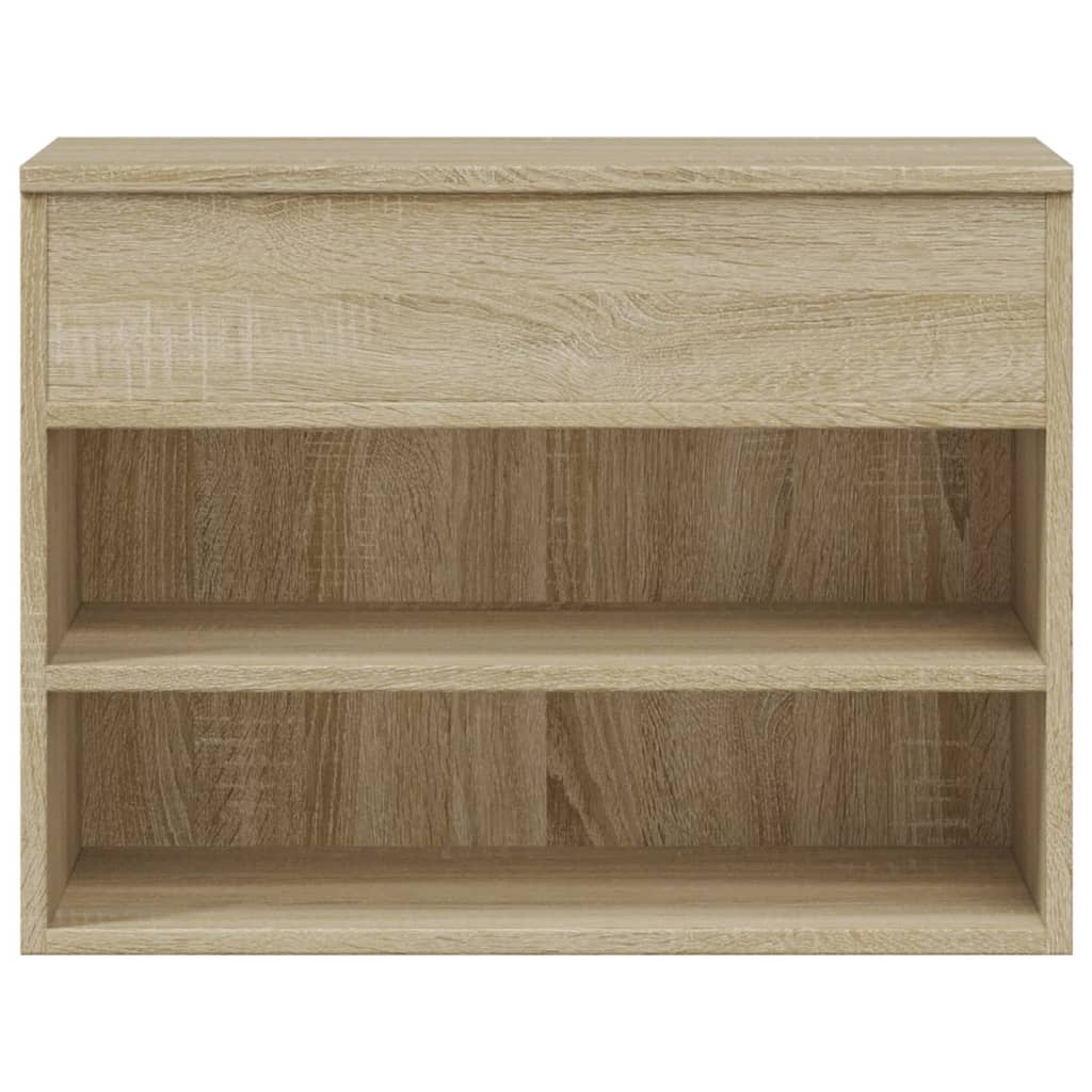 Klupa za cipele boja hrasta 60 x 30 x 45 cm konstruirano drvo