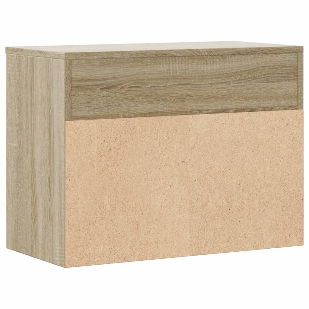 Klupa za cipele boja hrasta 60 x 30 x 45 cm konstruirano drvo
