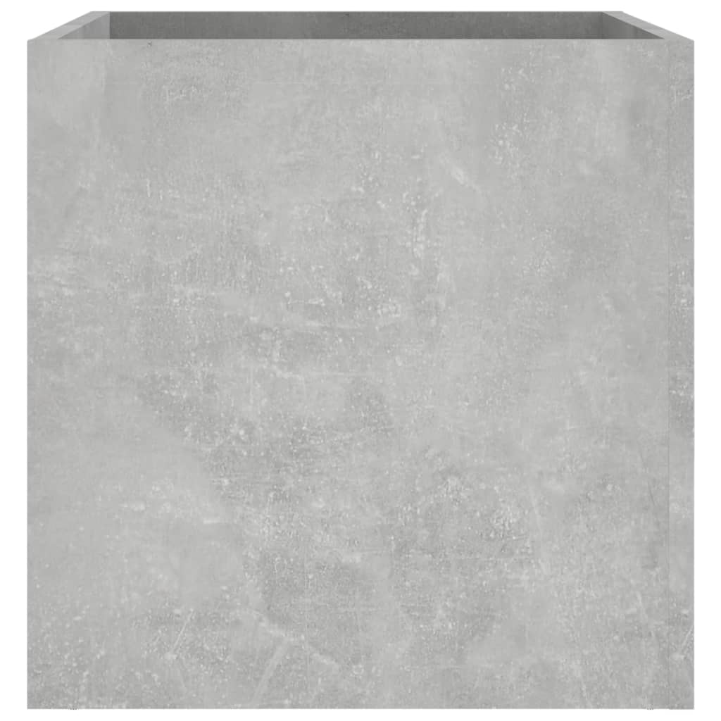 Sadilica siva boja betona 40 x 40 x 40 cm od konstruiranog drva
