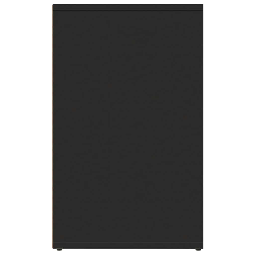 Garderobni ormarić crni 80 x 40 x 65 cm od konstruiranog drva