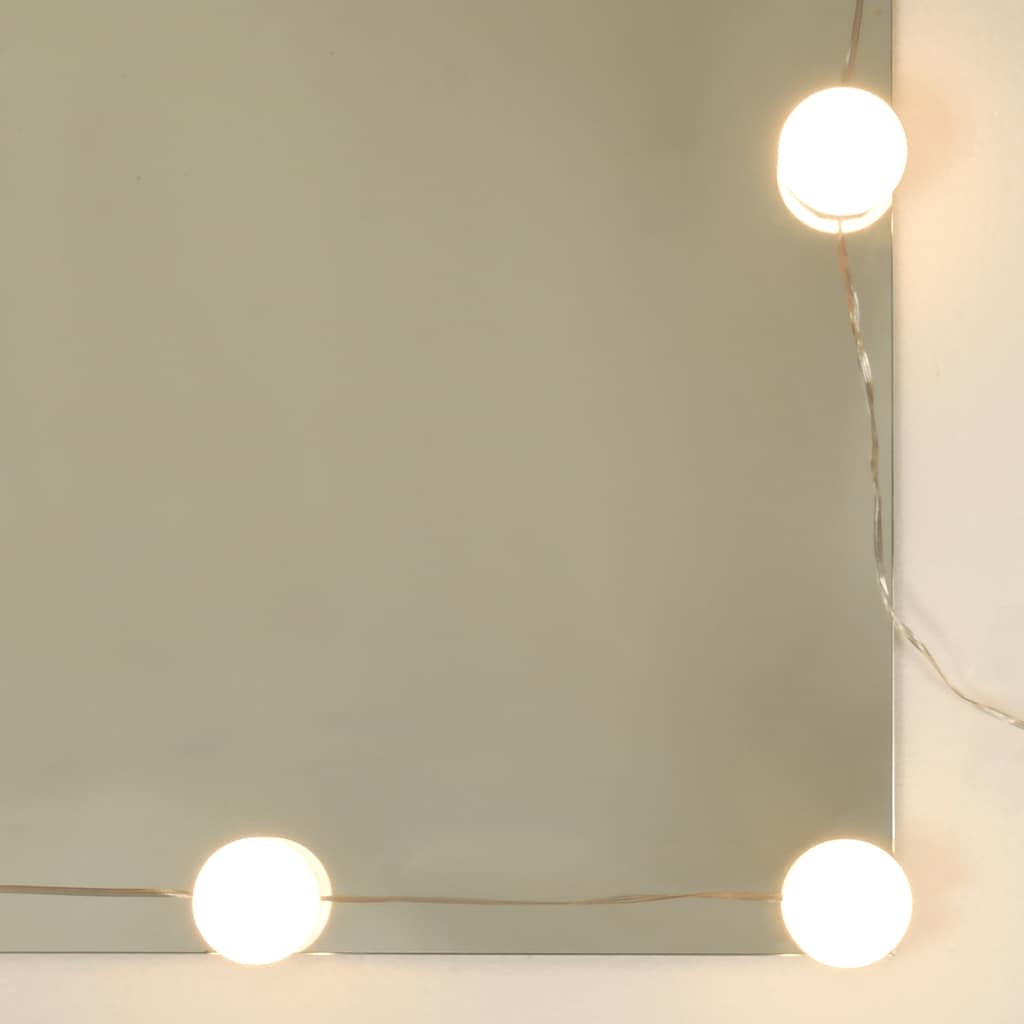 Ormarić s ogledalom LED boja hrasta sonome 60 x 31,5 x 62 cm