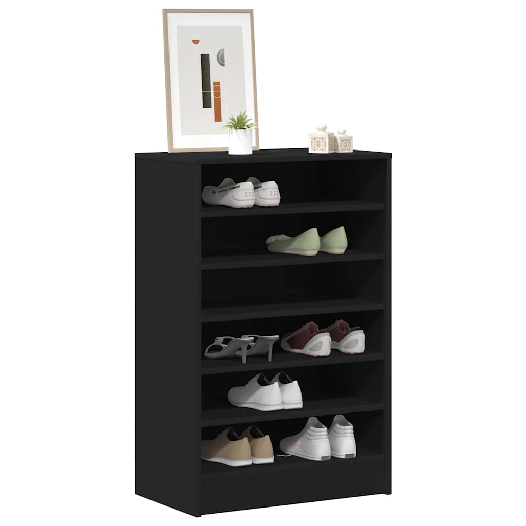 Ormarić za cipele crni 60 x 35 x 92 cm konstruirano drvo