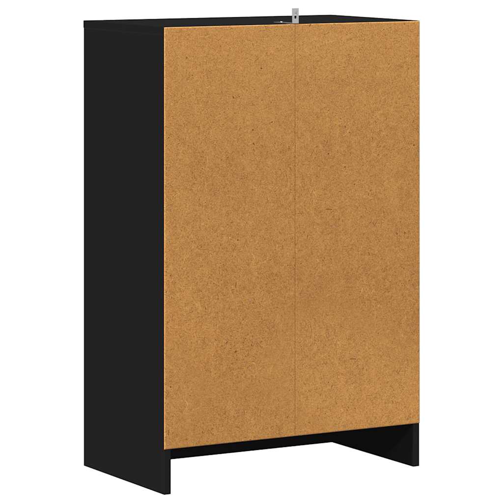 Ormarić za cipele crni 60 x 35 x 92 cm konstruirano drvo
