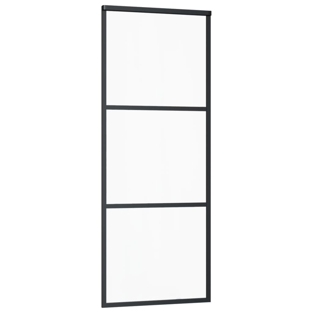 Klizna vrata s priborom ESG staklo i aluminij 76 x 205 cm