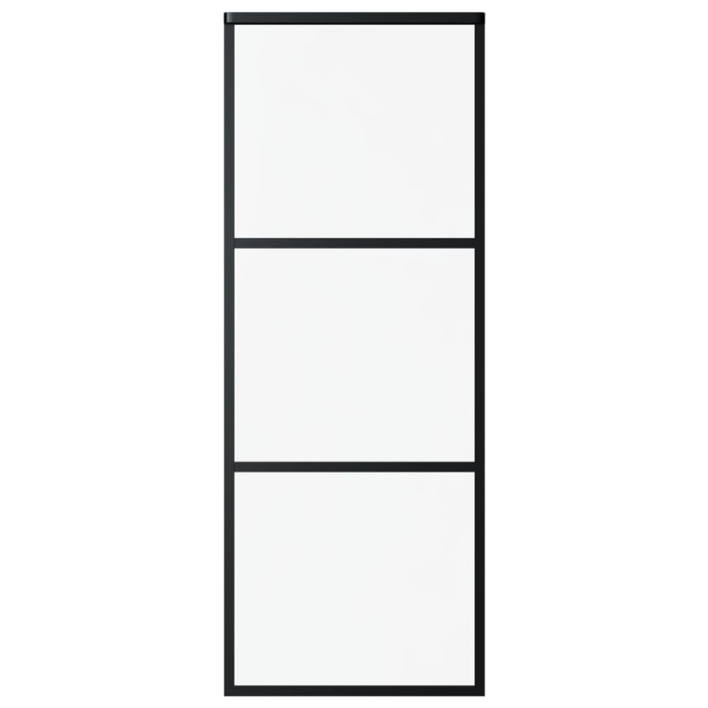 Klizna vrata s priborom ESG staklo i aluminij 76 x 205 cm