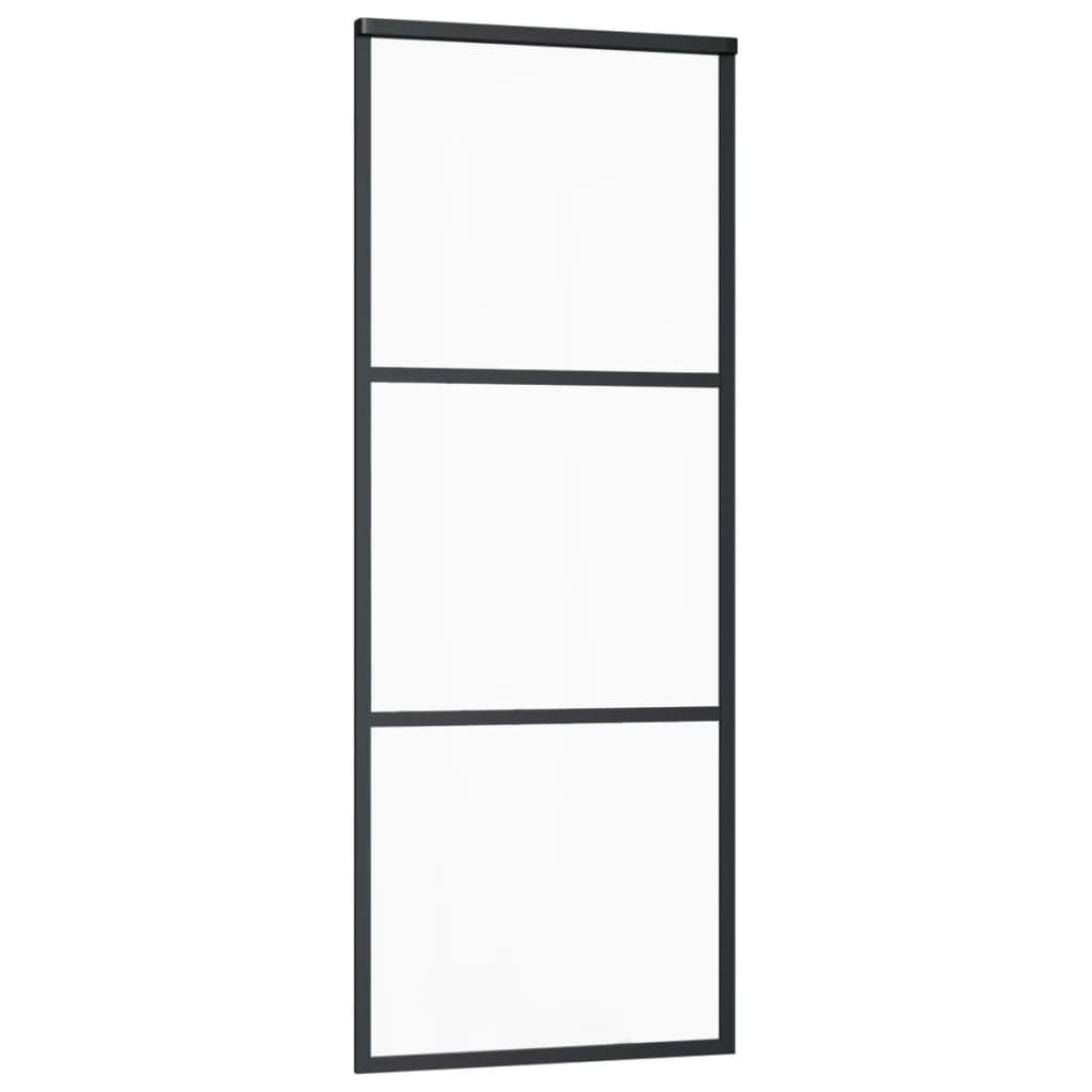 Klizna vrata s priborom ESG staklo i aluminij 76 x 205 cm