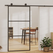Klizna vrata s priborom ESG staklo i aluminij 102 x 205 cm