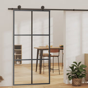 Klizna vrata s priborom ESG staklo i aluminij 102 x 205 cm
